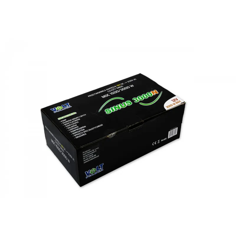 Преобразователь (инвертор) DC-AC Volt Polska SINUS 3000 12/230V (1500/3000W) 3SIP300012